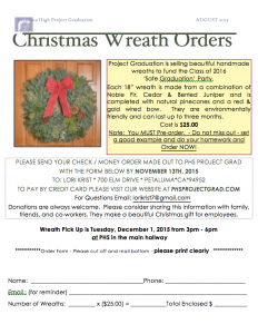 Wreath Orders Due
