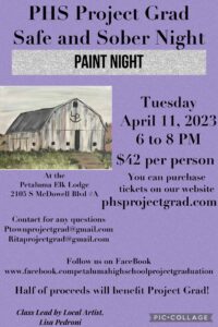 PHS Project Grad Paint Night April 11
